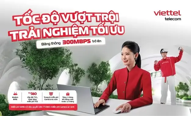 Viettel ra mắt gói cước Internet mới tốc độ vượt trội, tối thiểu từ 300Mbps